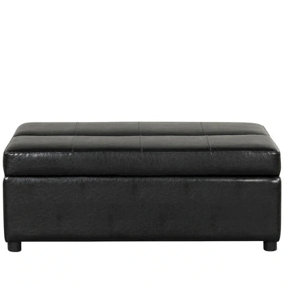 Divano letto pieghevole estraibile a forma di pouf singolo con materasso, letto per gli ospiti convertibile, divano letto rivestito in PU