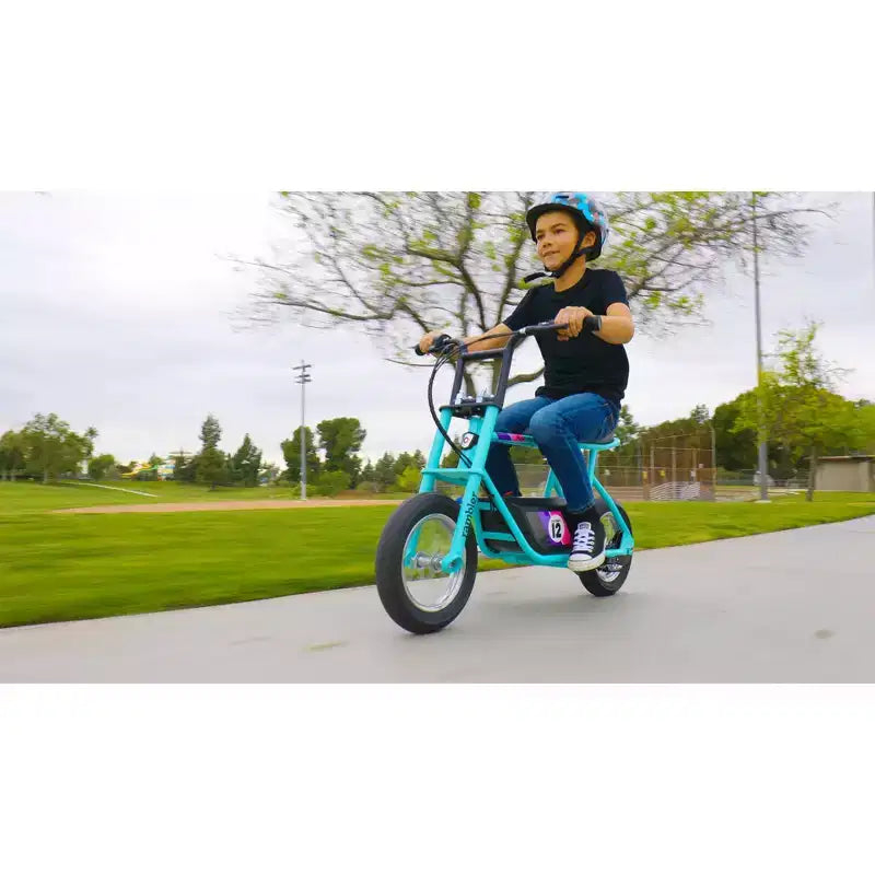 Bicicletta elettrica da passeggio Razor Rambler 12" Step Over - Menta: Motore da 250 W, telaio in acciaio