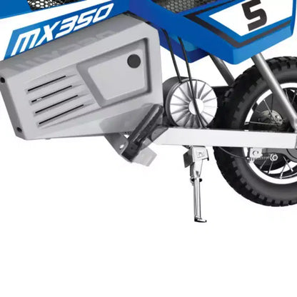 Razor 24V MX350 Dirt Rocket Moto Elettrica con Batteria - Blu: Motore da 250W, 22,5 Km/h