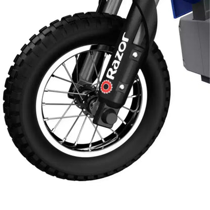 Razor 24V MX350 Dirt Rocket Moto Elettrica con Batteria - Blu: Motore da 250W, 22,5 Km/h
