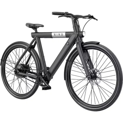Bird Adult A Frame 28" Step Over Electric Hybrid Bike - Black: Aluminum Frame, 20 mph Max Speed