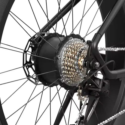 Bici elettrica da montagna Hiboy Adult P6 26" con telaio alto - Nera