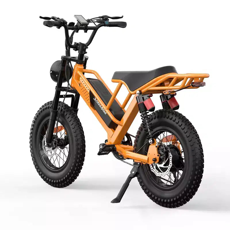 Eilleo 20 Fat Tire E-Bike Motore da 750W (920W di picco), 40 km/h, autonomia 80-110 km, batteria 48V 15.6Ah, doppia sospensione, Shimano 7 velocità