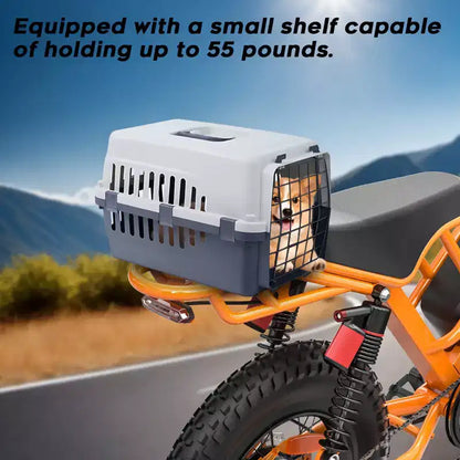 Eilleo 20 Fat Tire E-Bike Motore da 750W (920W di picco), 40 km/h, autonomia 80-110 km, batteria 48V 15.6Ah, doppia sospensione, Shimano 7 velocità