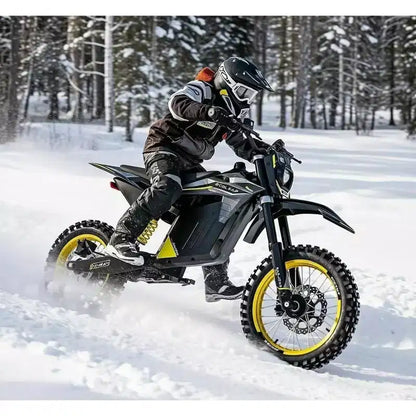 ECOLEAP Bici da cross elettrica da 3500W di picco per adolescenti e adulti, E-Bike fuoristrada da 60 km/h, Batteria da 48V 21Ah, Autonomia fino a 88 km, 180 kg, 13+