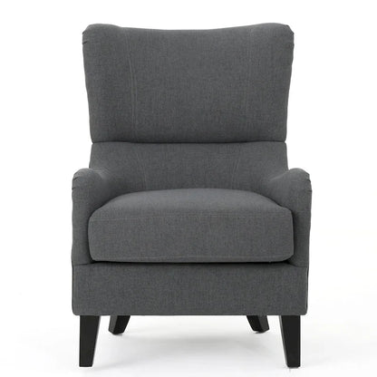 Poltrona a pozzetto con schienale alto e gambe in legno di betulla – 27L x 32,6P x 38,75A