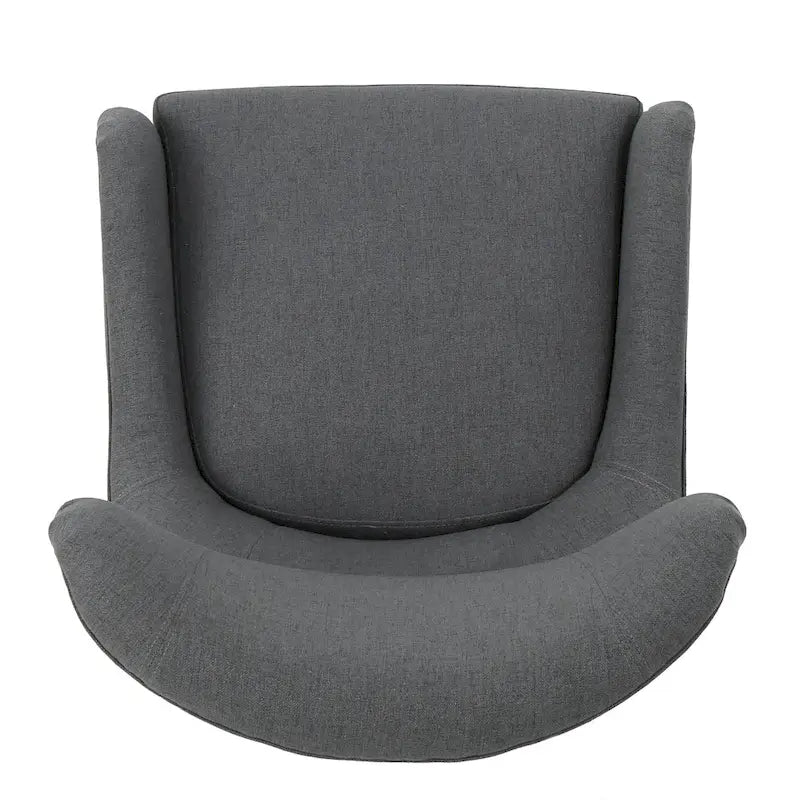 Poltrona a pozzetto con schienale alto e gambe in legno di betulla – 27L x 32,6P x 38,75A