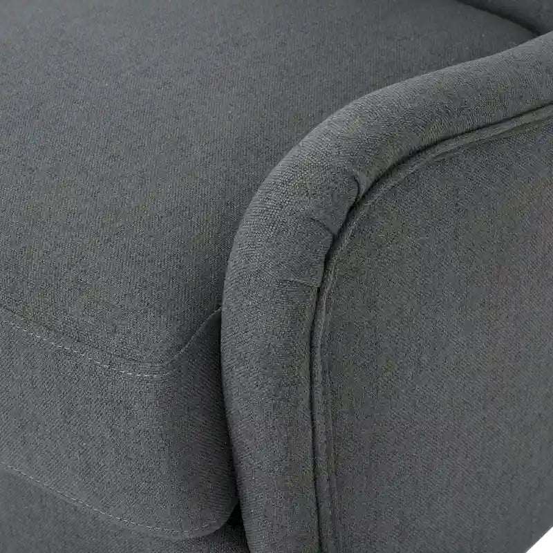 Poltrona a pozzetto con schienale alto e gambe in legno di betulla – 27L x 32,6P x 38,75A