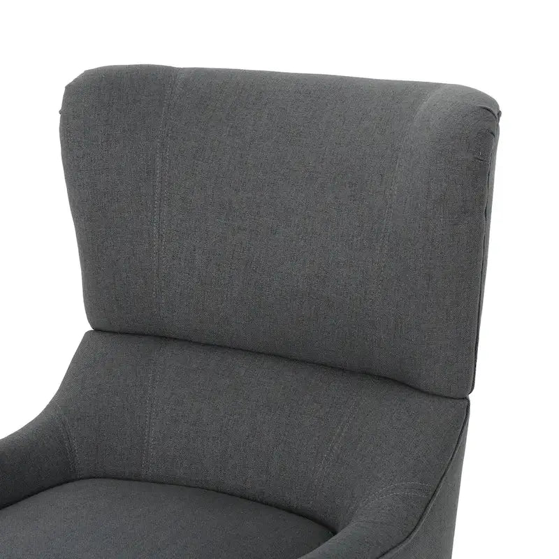 Poltrona a pozzetto con schienale alto e gambe in legno di betulla – 27L x 32,6P x 38,75A
