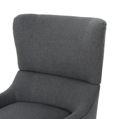 Poltrona a pozzetto con schienale alto e gambe in legno di betulla – 27L x 32,6P x 38,75A
