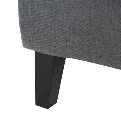 Poltrona a pozzetto con schienale alto e gambe in legno di betulla – 27L x 32,6P x 38,75A