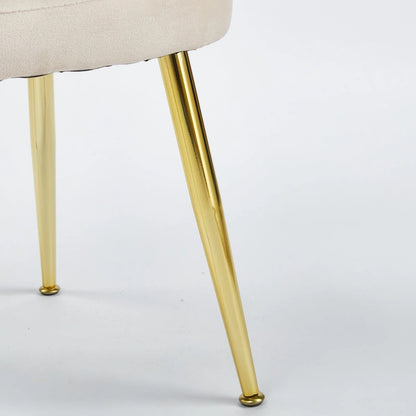 Sedie da pranzo in velluto con gambe dorate – Sedute eleganti d'accento