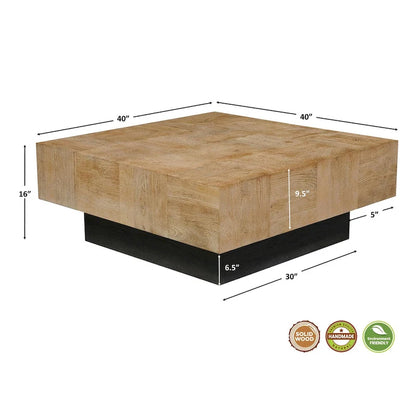Tavolino da salotto in legno massello di mango – Tavolino da caffè e tavolino da appoggio
