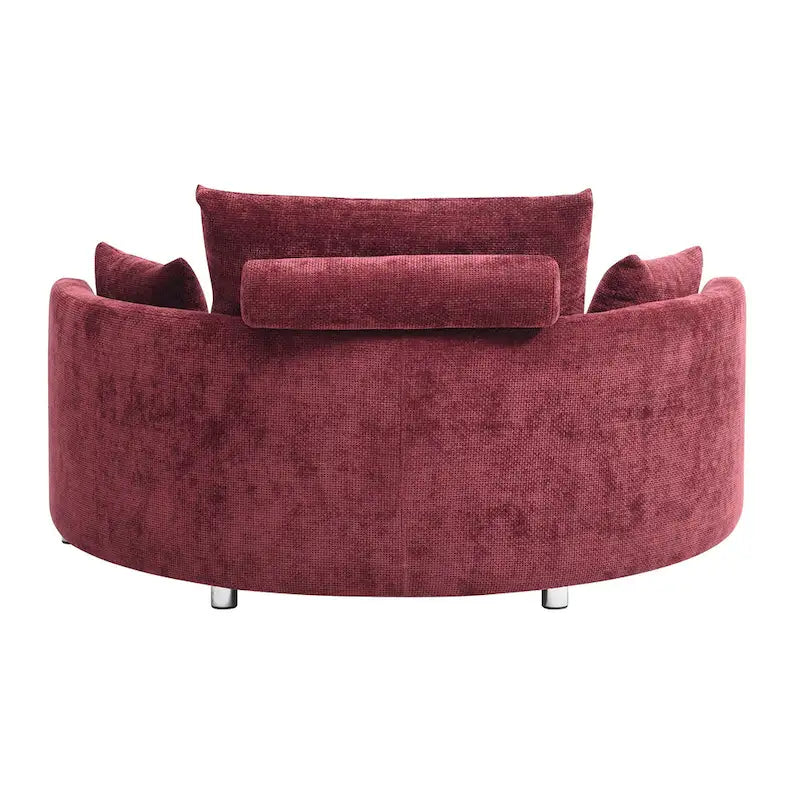 Letto pieghevole in lino, Divano letto a terra, Letto circolare, Divano futon regolabile, Divano pieghevole pigro per soggiorno