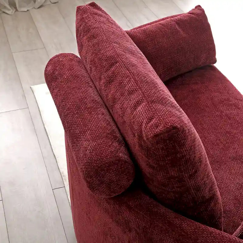 Letto pieghevole in lino, Divano letto a terra, Letto circolare, Divano futon regolabile, Divano pieghevole pigro per soggiorno