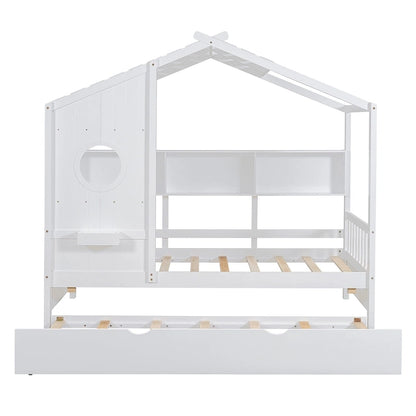 Queen Upholstered Bed with Wingback Headboard & 4 Storage Drawers