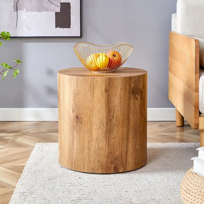 15.7 Modern Round Coffee Table with Fashionable Pattern and Stable Base for Living Room