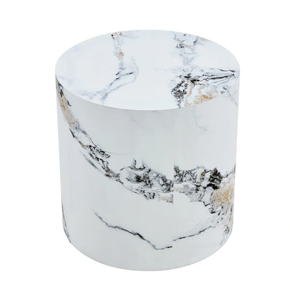 15.7 Modern Round Coffee Table with Fashionable Pattern and Stable Base for Living Room