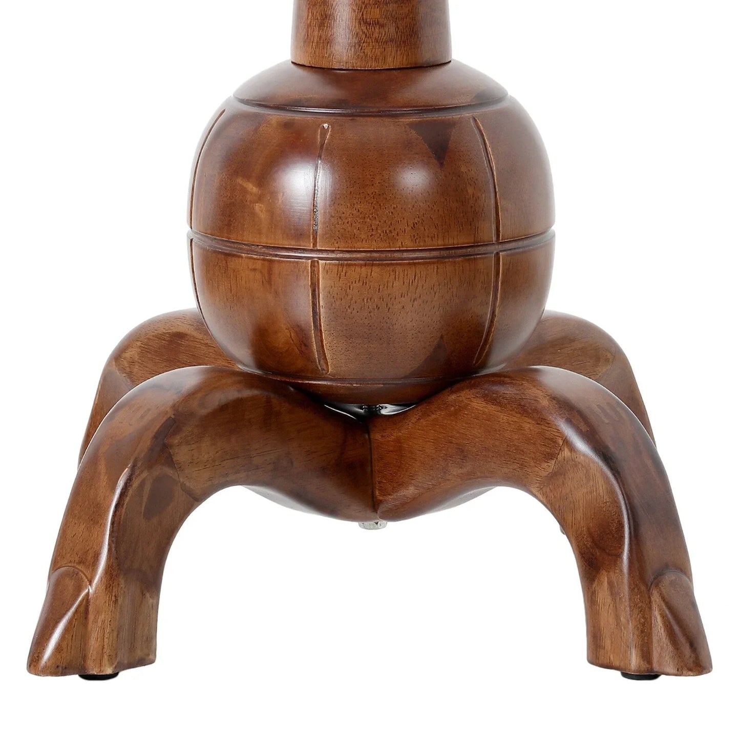 Appendiabiti da terra "ramo d'albero" in legno di gomma con 8 ganci - 24,5L x 70,87H