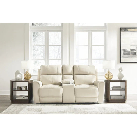 Divanetto reclinabile elettrico Signature Design by Ashley Dahlmoore Beige con console - 76 L x 42 P x 40 A