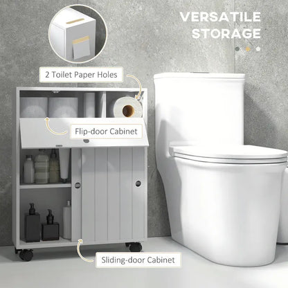 Mobiletto per bagno piccolo con foro per carta