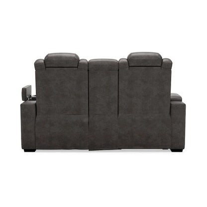 Divanetto reclinabile elettrico Signature Design by Ashley HyllMont grigio con consolle - 71.75 L x 39 P x 44 A