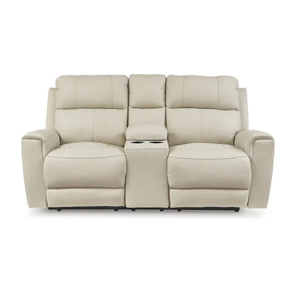 Divanetto reclinabile elettrico Signature Design by Ashley Dahlmoore Beige con console - 76 L x 42 P x 40 A