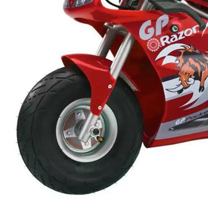 Razor Mini Moto Elettrica da Corsa 24 Volt, 1 Velocità, Moto da Corsa Dirt Bike, con Pneumatici da 10 Pollici, Velocità Fino a 24 km/h, Età 13+, Confezione da 2, Rossa