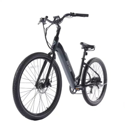 GOTRAX Adult Transit 27.5 Step Through Electric Hybrid Bike