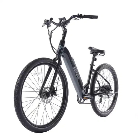 GOTRAX Adult Transit 27.5 Step Through Electric Hybrid Bike