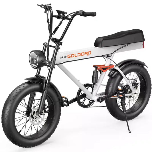 Promounts Goldoro Tank600 500W 20 Electric Bike, White