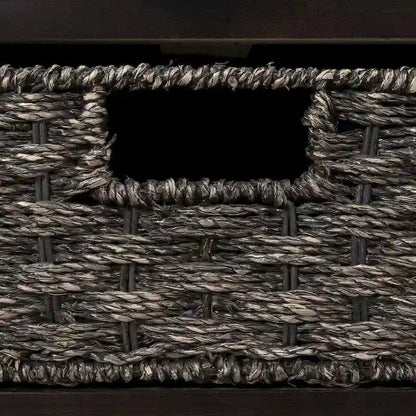 Panca Contenitore da Ingresso con Cesti Rimovibili e 2 Cassetti, con Cuscino Rimovibile per il Soggiorno