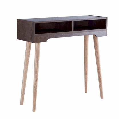 Consolle Mid-Century Modern da 91 cm con 2 Ripiani Aperti