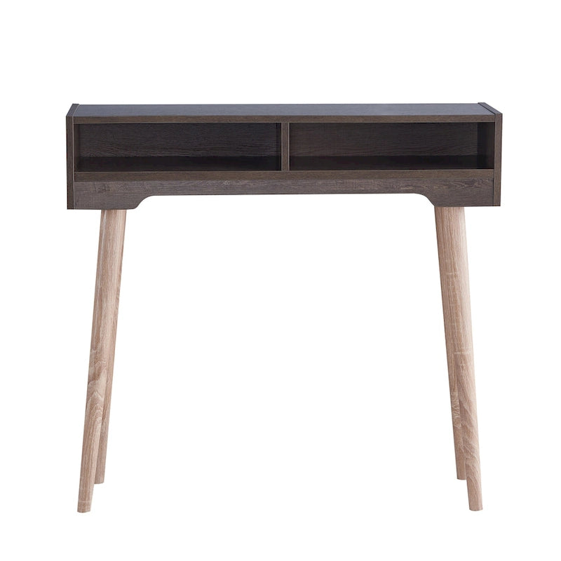Consolle Mid-Century Modern da 91 cm con 2 Ripiani Aperti
