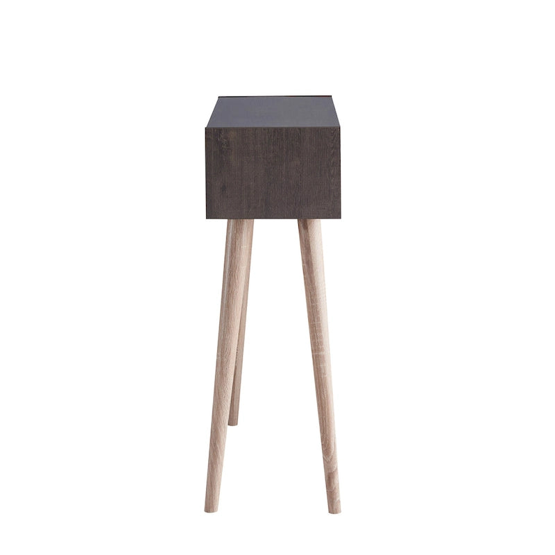 Consolle Mid-Century Modern da 91 cm con 2 Ripiani Aperti