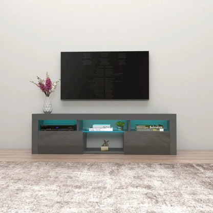 Wall Mounted Floating 63-Inch TV Stand with 16-Color LED Lighting