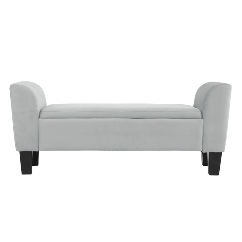 Panca Contenitore Ottomana in Velluto – 16.5L x 55W x 23H