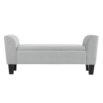 Panca Contenitore Ottomana in Velluto – 16.5L x 55W x 23H