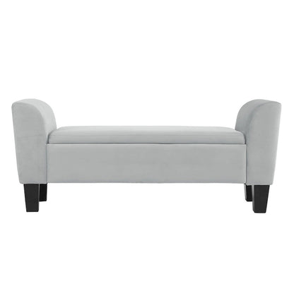 Panca Contenitore Ottomana in Velluto – 16.5L x 55W x 23H