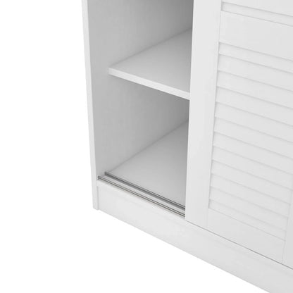 3-Door Shutter Wardrobe with shelves For Bedroom