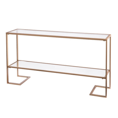 Consolle Glam Gold con finitura opaca per ingresso e soggiorno