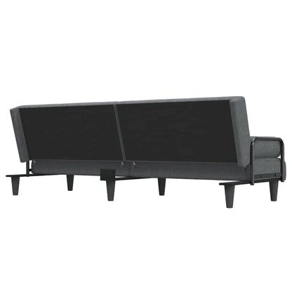 Divano Letto in Tessuto con Schienale e Braccioli Regolabili – 205,7W x 88,9D x 70,1H cm
