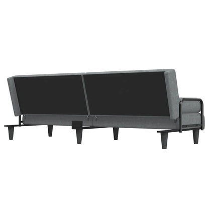 Divano Letto in Tessuto con Schienale e Braccioli Regolabili – 205,7W x 88,9D x 70,1H cm