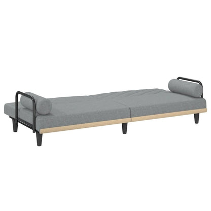 Divano Letto in Tessuto con Schienale e Braccioli Regolabili – 205,7W x 88,9D x 70,1H cm