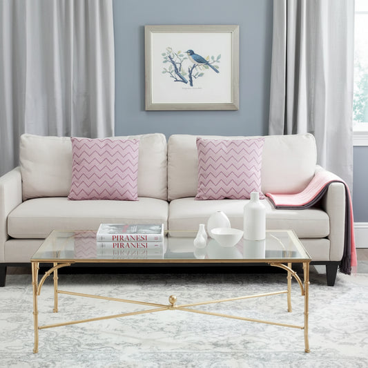 SAFAVIEH Telke Gold Coffee Table - 50 x 26 x 18 - 50Wx26Dx18H