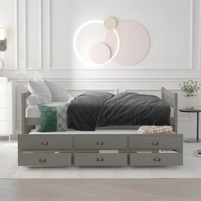 Daybed with Trundle and Drawers
