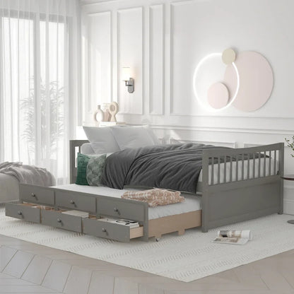 Daybed with Trundle and Drawers