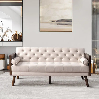 Divano letto pieghevole regolabile Mid Century Modern per soggiorno