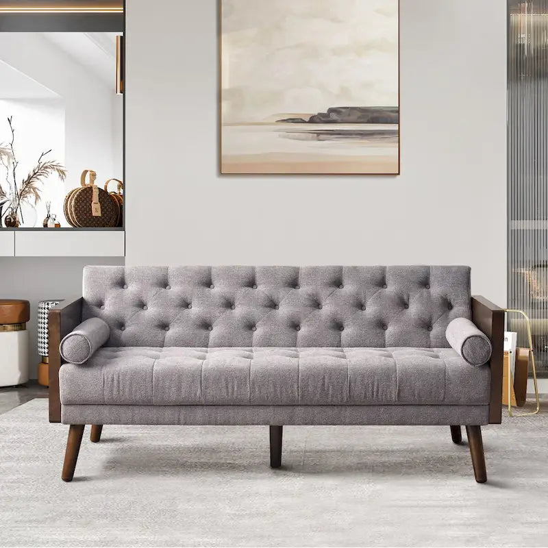 Divano letto pieghevole regolabile Mid Century Modern per soggiorno