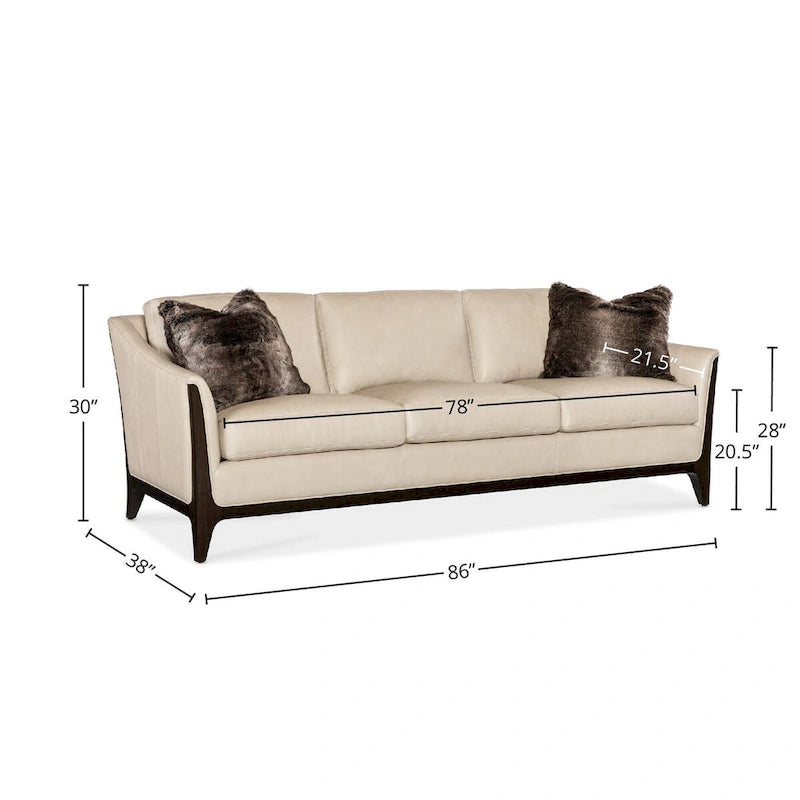 Divano in pelle crema – Comfort artigianale e stile senza tempo